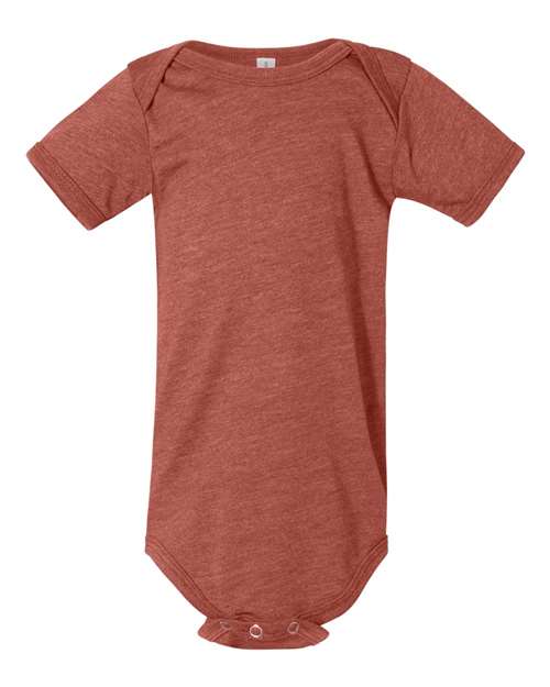 Bella + Canvas 100B Infant Jersey Short-Sleeve One-Piece #color_HEATHER MAUVE