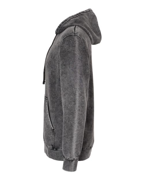 Independent Trading Co. PRM4500MW Midweight Mineral Wash Hooded Sweatshirt #color_Black