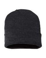 "CAP AMERICA TKN24 USA-Made 12" Cuffed Beanie #color_Dark Heather Grey"