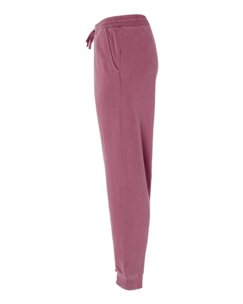 Independent Trading Co. PRM50PTPD Pigment-Dyed Fleece Pants #color_Pigment Maroon