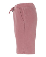 Independent Trading Co. PRM50STPD Pigment-Dyed Fleece Shorts #color_Pigment Maroon