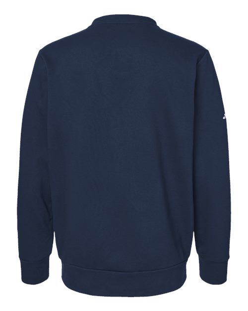 Adidas A434 Fleece Crewneck Sweatshirt #color_Collegiate Navy