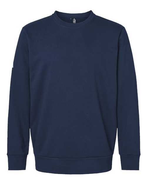 Adidas A434 Fleece Crewneck Sweatshirt #color_Collegiate Navy