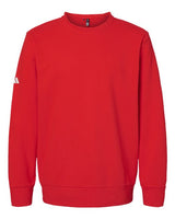Adidas A434 Fleece Crewneck Sweatshirt #color_Red