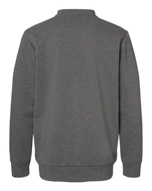 Adidas A434 Fleece Crewneck Sweatshirt #color_Dark Grey Heather
