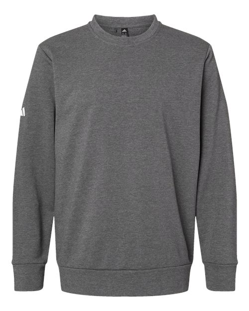 Adidas A434 Fleece Crewneck Sweatshirt #color_Dark Grey Heather