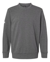 Adidas A434 Fleece Crewneck Sweatshirt #color_Dark Grey Heather
