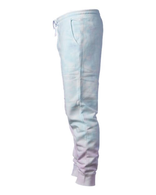Independent Trading Co. PRM50PTTD Tie-Dyed Fleece Pants #color_Tie Dye Cotton Candy