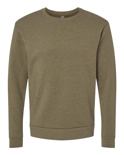 Next Level 9002NL Unisex Pullover PCH Crewneck Sweatshirt #color_HTHR MILITRY GRN