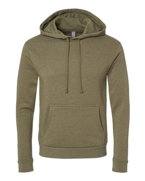 Next Level 9302 Unisex Classic PCH  Pullover Hooded Sweatshirt #color_HTHR MILITRY GRN