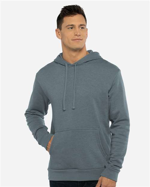 Next Level 9302 Unisex Classic PCH  Pullover Hooded Sweatshirt #color_HEATHR SLATE BLU