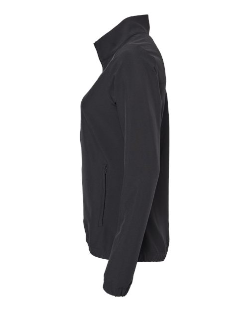 Adidas A268 Women's 3-Stripes Full-Zip Jacket #color_Black/ Black
