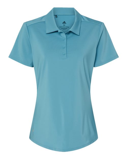 Adidas A515 Women's Ultimate Solid Polo #color_Hazy Blue