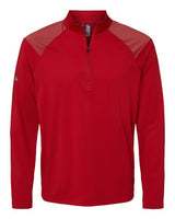 Adidas A520 Shoulder Stripe Quarter-Zip Pullover #color_Team Power Red