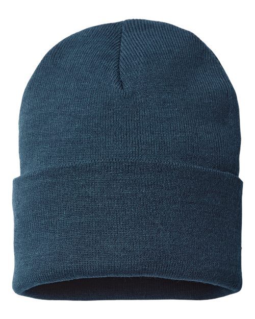 Atlantis Headwear PURE Sustainable Beanie #color_Navy