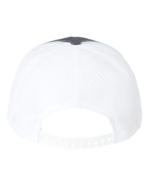 Classic Caps USA100 USA-Made Trucker Cap #color_Charcoal/ White