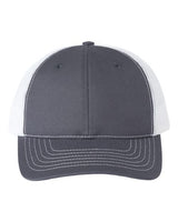 Classic Caps USA100 USA-Made Trucker Cap #color_Charcoal/ White