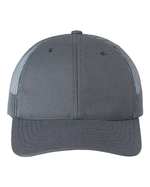 Classic Caps USA100 USA-Made Trucker Cap #color_Charcoal