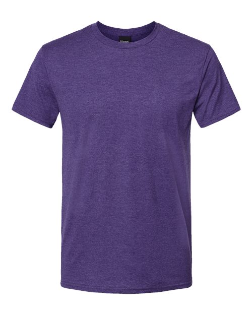 Hanes 4980 Unisex Nano-T T-Shirt #color_GRAPE SMASH HTHR