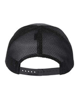 Richardson 112PL 112+ R-Flex Adjustable Trucker Cap #color_Charcoal/ Black