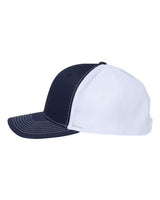 Richardson 112PL 112+ R-Flex Adjustable Trucker Cap #color_Navy/ White