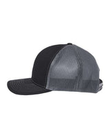 Richardson 112PL 112+ R-Flex Adjustable Trucker Cap #color_Black/ Graphite