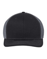 Richardson 112PL 112+ R-Flex Adjustable Trucker Cap #color_Black/ Graphite