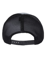 Richardson 112PL 112+ R-Flex Adjustable Trucker Cap #color_Heather Grey/ Black