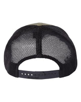 Richardson 112PL 112+ R-Flex Adjustable Trucker Cap #color_Loden Green/ Black