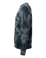 Independent Trading Co. PRM3500TD Midweight Tie-Dyed Crewneck Sweatshirt #color_Tie Dye Black