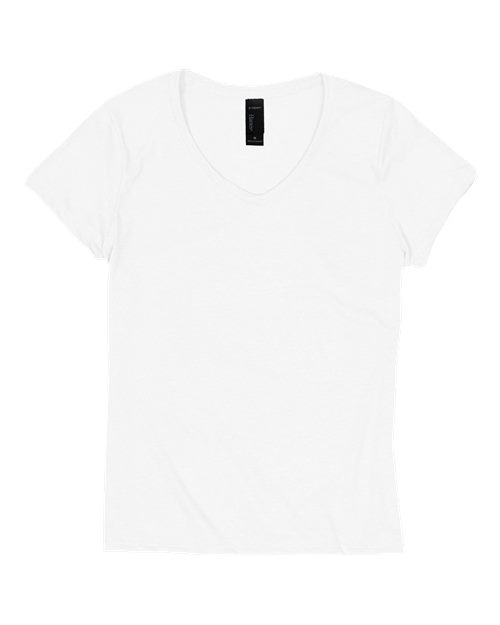 Hanes 42VT Ladies' X-Temp Triblend V-Neck T-Shirt #color_ECO WHITE