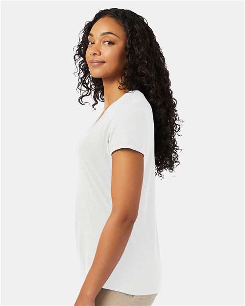 Hanes 42VT Ladies' X-Temp Triblend V-Neck T-Shirt #color_ECO WHITE