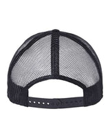 Atlantis Headwear RETH Sustainable Recy Three Trucker Cap #color_Black/ Black
