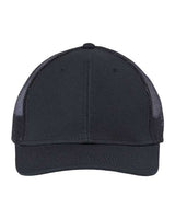 Atlantis Headwear RETH Sustainable Recy Three Trucker Cap #color_Black/ Black