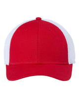 Atlantis Headwear RETH Sustainable Recy Three Trucker Cap #color_Red/ White