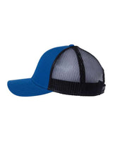 Atlantis Headwear RETH Sustainable Recy Three Trucker Cap #color_Royal/ Black
