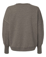 MV Sport W22712 Women's Sueded Fleece Crewneck Sweatshirt #color_Charcoal