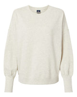 MV Sport W22712 Women's Sueded Fleece Crewneck Sweatshirt #color_Oatmeal