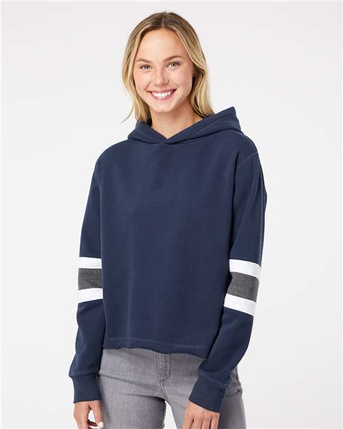 MV Sport W22135 Women's Sueded Fleece Thermal Lined Hooded Sweatshirt