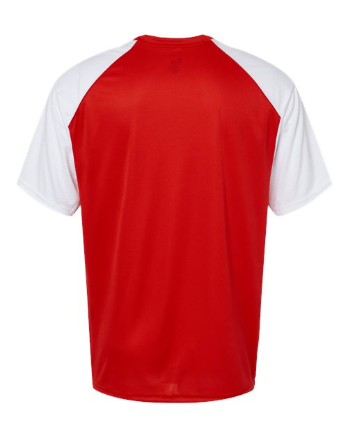 Badger 4230 Breakout T-Shirt #color_Red/ White