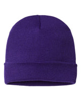 "CAP AMERICA TKN24 USA-Made 12" Cuffed Beanie #color_Purple"