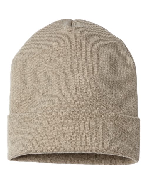 CAP AMERICA RK12 USA-Made Patriotic Cuffed Beanie #color_Khaki/ Olive USA