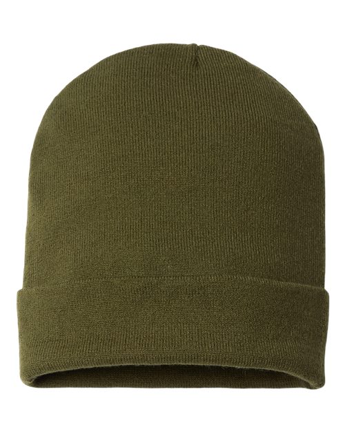 CAP AMERICA RK12 USA-Made Patriotic Cuffed Beanie #color_Olive/ Khaki Stars