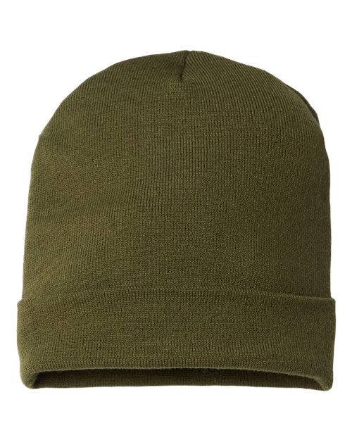 CAP AMERICA RK12 USA-Made Patriotic Cuffed Beanie #color_Olive/ Khaki USA