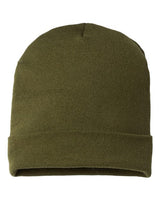 CAP AMERICA RK12 USA-Made Patriotic Cuffed Beanie #color_Olive/ Khaki USA