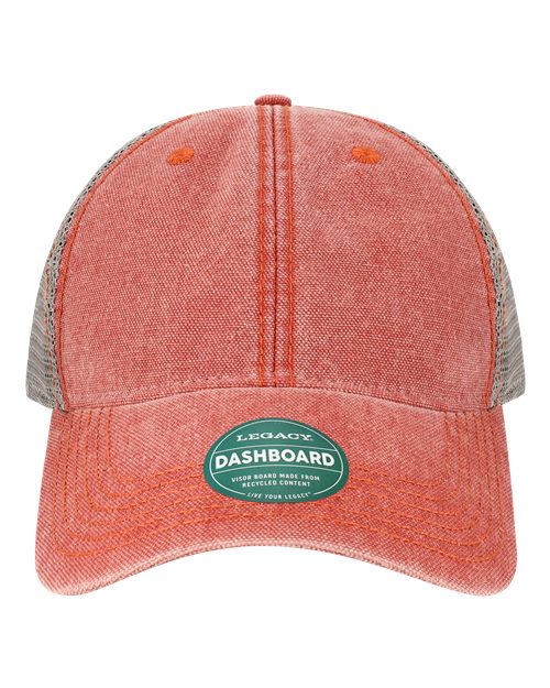 LEGACY DTA Dashboard Trucker Cap #color_Nantucket Red/ Grey