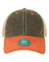 LEGACY OFA Old Favorite Trucker Cap #color_Black/ Orange/ Khaki