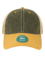 LEGACY OFA Old Favorite Trucker Cap #color_Black/ Yellow/ Khaki