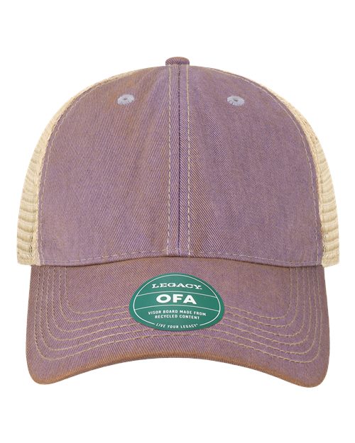 LEGACY OFA Old Favorite Trucker Cap #color_Lavender/ Khaki