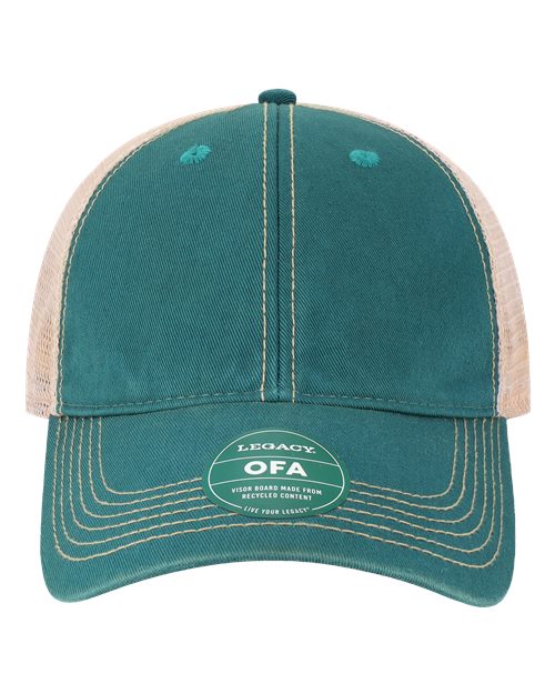 LEGACY OFA Old Favorite Trucker Cap #color_Marine Blue/ Khaki